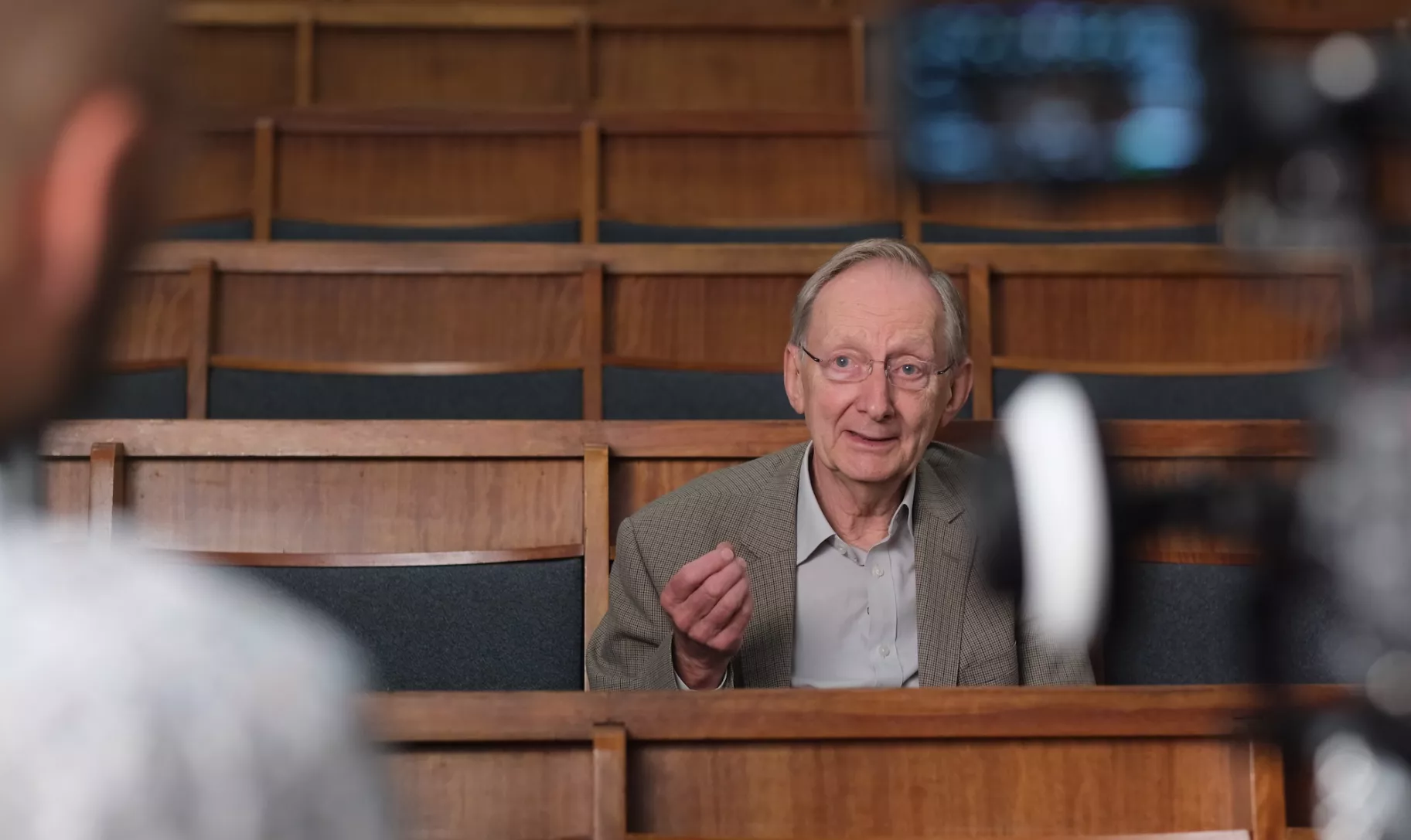 Sir John Pendry teaching