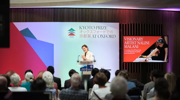 Kyoto Prize at Oxford stage with Ngaire Woods